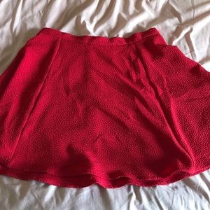 Red Skater Skirt